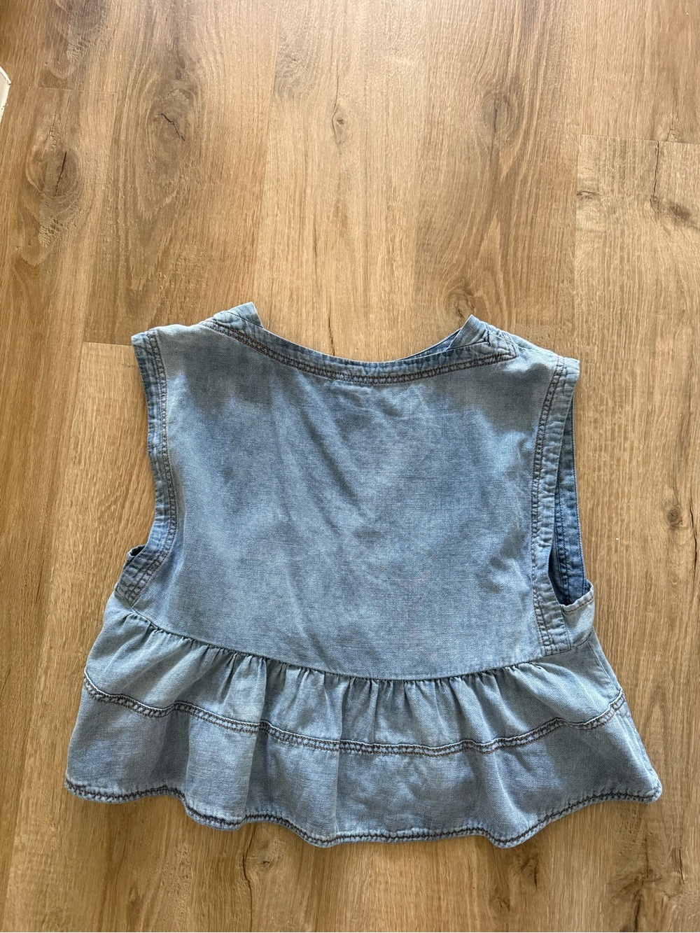 Pilcro Denim Peplum Tank Top - Picture 2 of 2